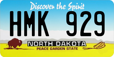 ND license plate HMK929