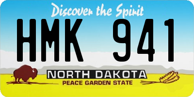 ND license plate HMK941