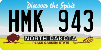 ND license plate HMK943