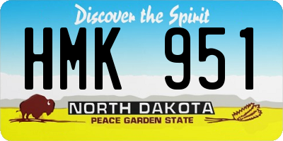 ND license plate HMK951
