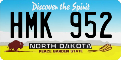 ND license plate HMK952