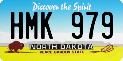 ND license plate HMK979