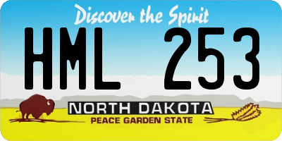 ND license plate HML253