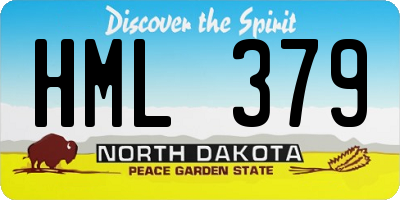 ND license plate HML379