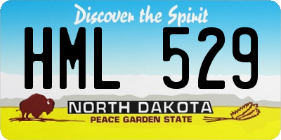ND license plate HML529