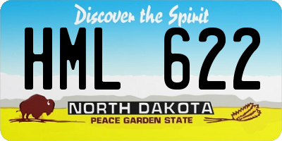 ND license plate HML622