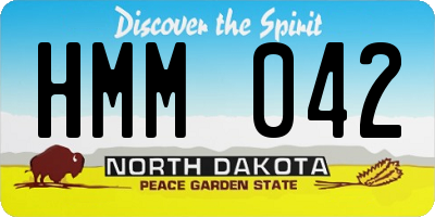 ND license plate HMM042