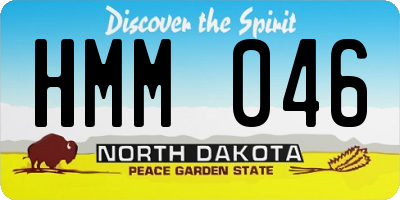 ND license plate HMM046