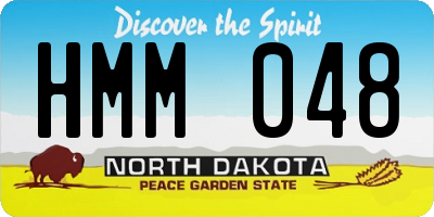 ND license plate HMM048
