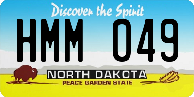 ND license plate HMM049