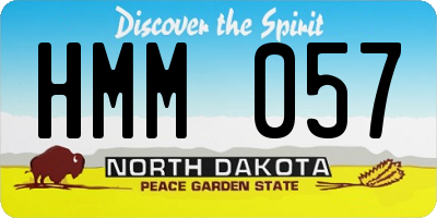 ND license plate HMM057
