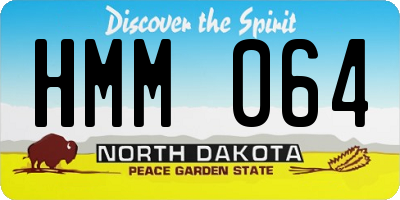 ND license plate HMM064