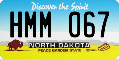 ND license plate HMM067