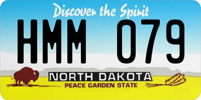 ND license plate HMM079