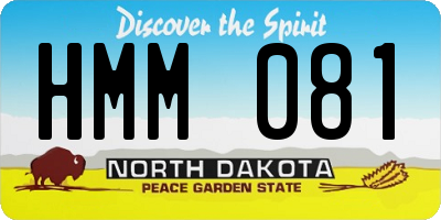 ND license plate HMM081