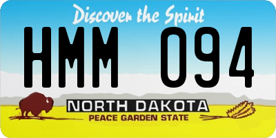 ND license plate HMM094
