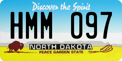 ND license plate HMM097