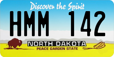 ND license plate HMM142