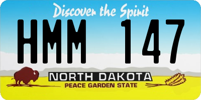 ND license plate HMM147