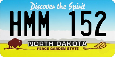 ND license plate HMM152