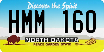 ND license plate HMM160