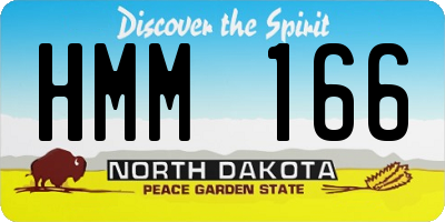 ND license plate HMM166