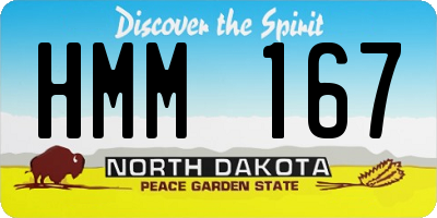 ND license plate HMM167