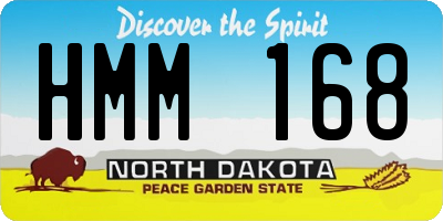 ND license plate HMM168