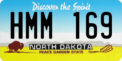 ND license plate HMM169