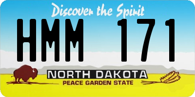 ND license plate HMM171