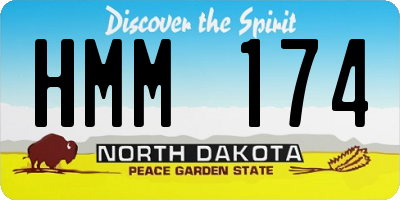 ND license plate HMM174