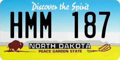 ND license plate HMM187