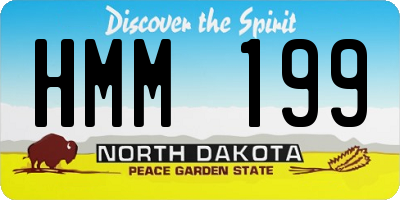 ND license plate HMM199