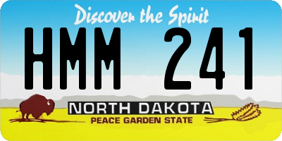 ND license plate HMM241