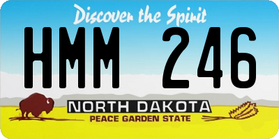 ND license plate HMM246