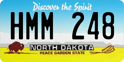 ND license plate HMM248
