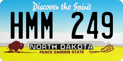 ND license plate HMM249