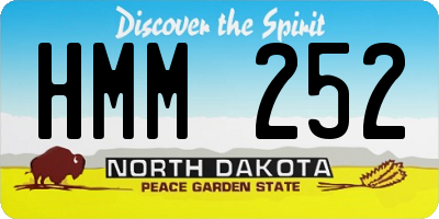 ND license plate HMM252