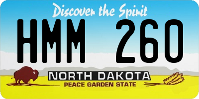 ND license plate HMM260