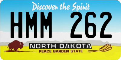 ND license plate HMM262