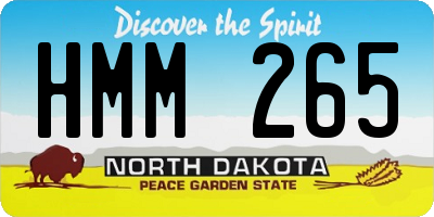 ND license plate HMM265