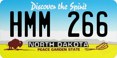 ND license plate HMM266