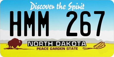 ND license plate HMM267