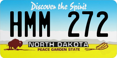 ND license plate HMM272