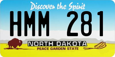 ND license plate HMM281