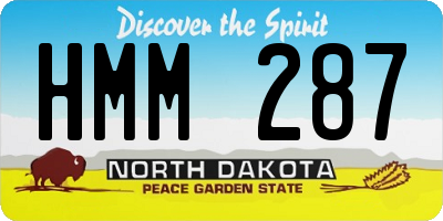 ND license plate HMM287