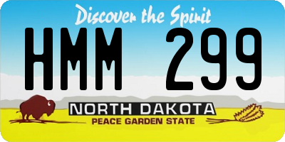 ND license plate HMM299