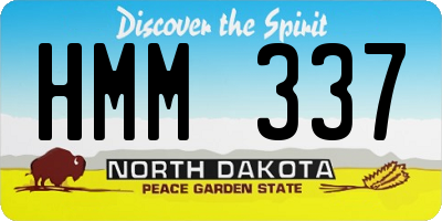 ND license plate HMM337