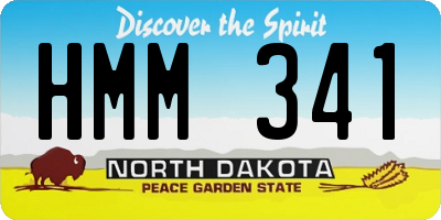 ND license plate HMM341