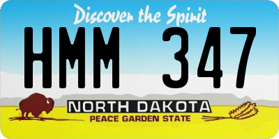 ND license plate HMM347